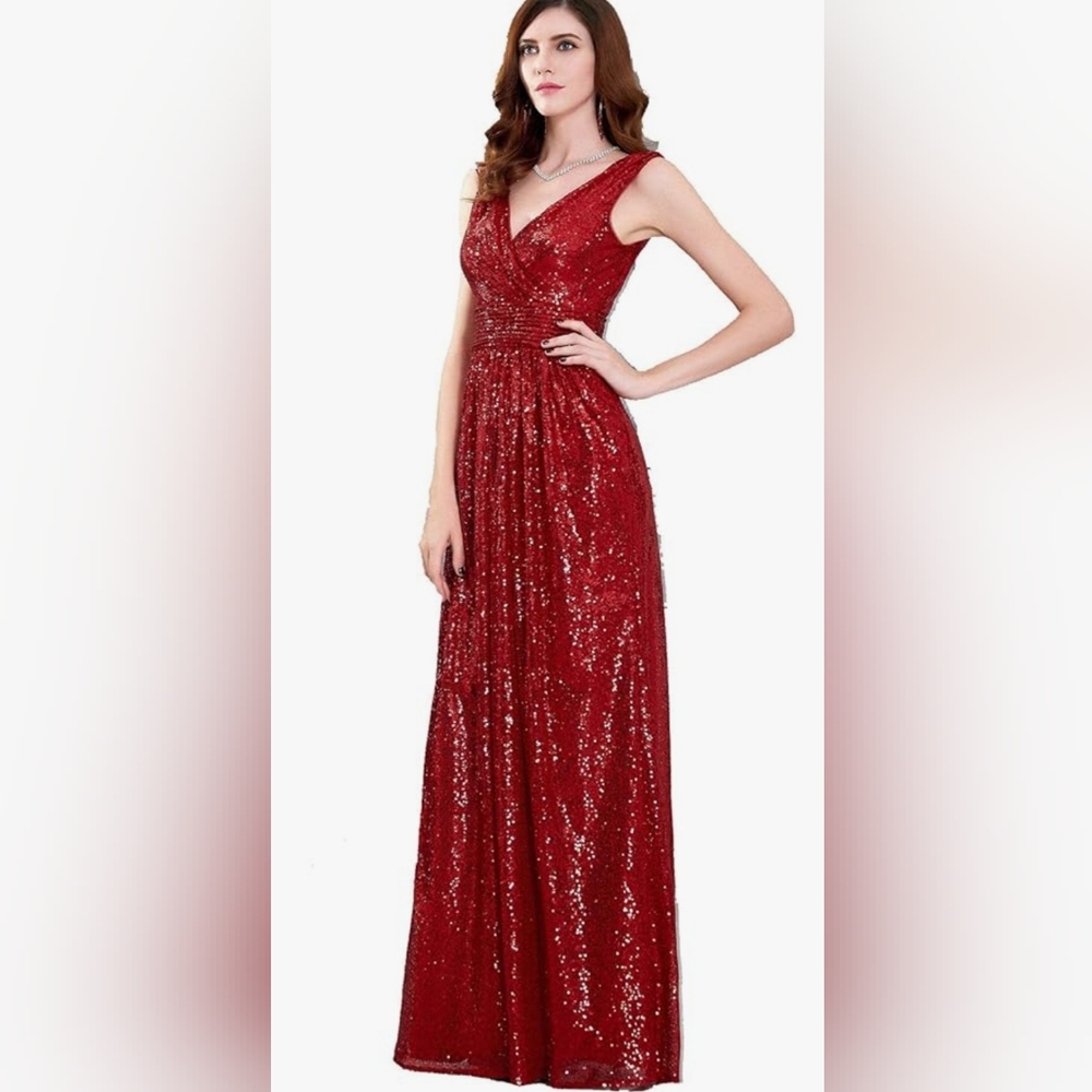 Full Sequined Dress Kate Kasin Size 10